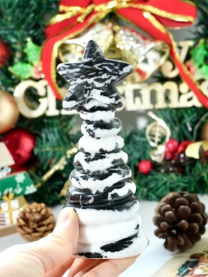 Black And White Zebra Jasper Christmas Tree02